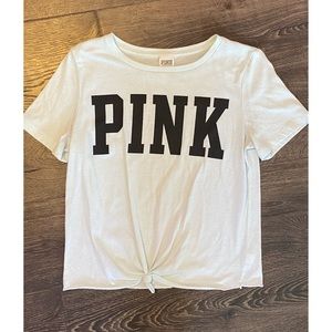 Victoria’s Secret PINK Mint Green T w/ Front Tie